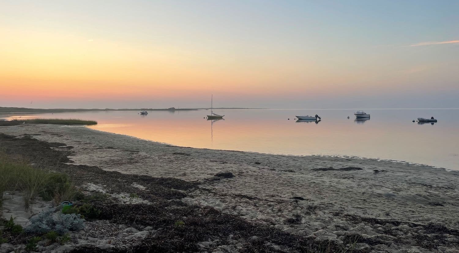 Beach at sunset